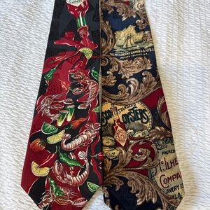 Vintage Tobasco Patterned Men's Tie Set